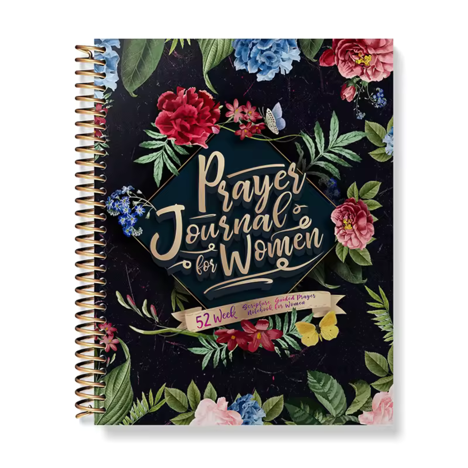 Christian Prayer And Bible Journal For Women Spiral Ring Bound