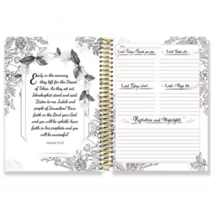 Christian Prayer And Bible Journal For Women Spiral Ring Bound