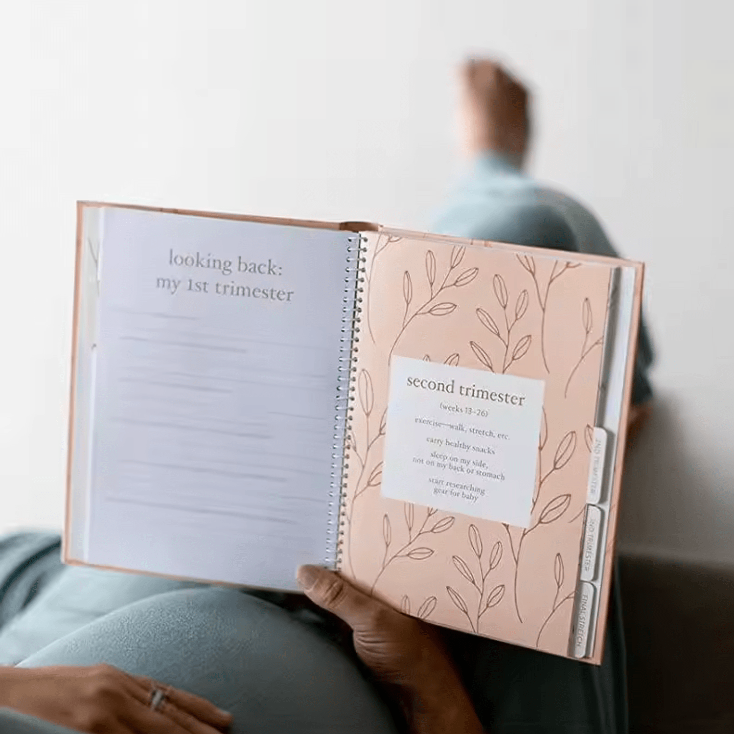 &quot;Bundle of Joy&quot; Pregnancy Journal with Garter Strap