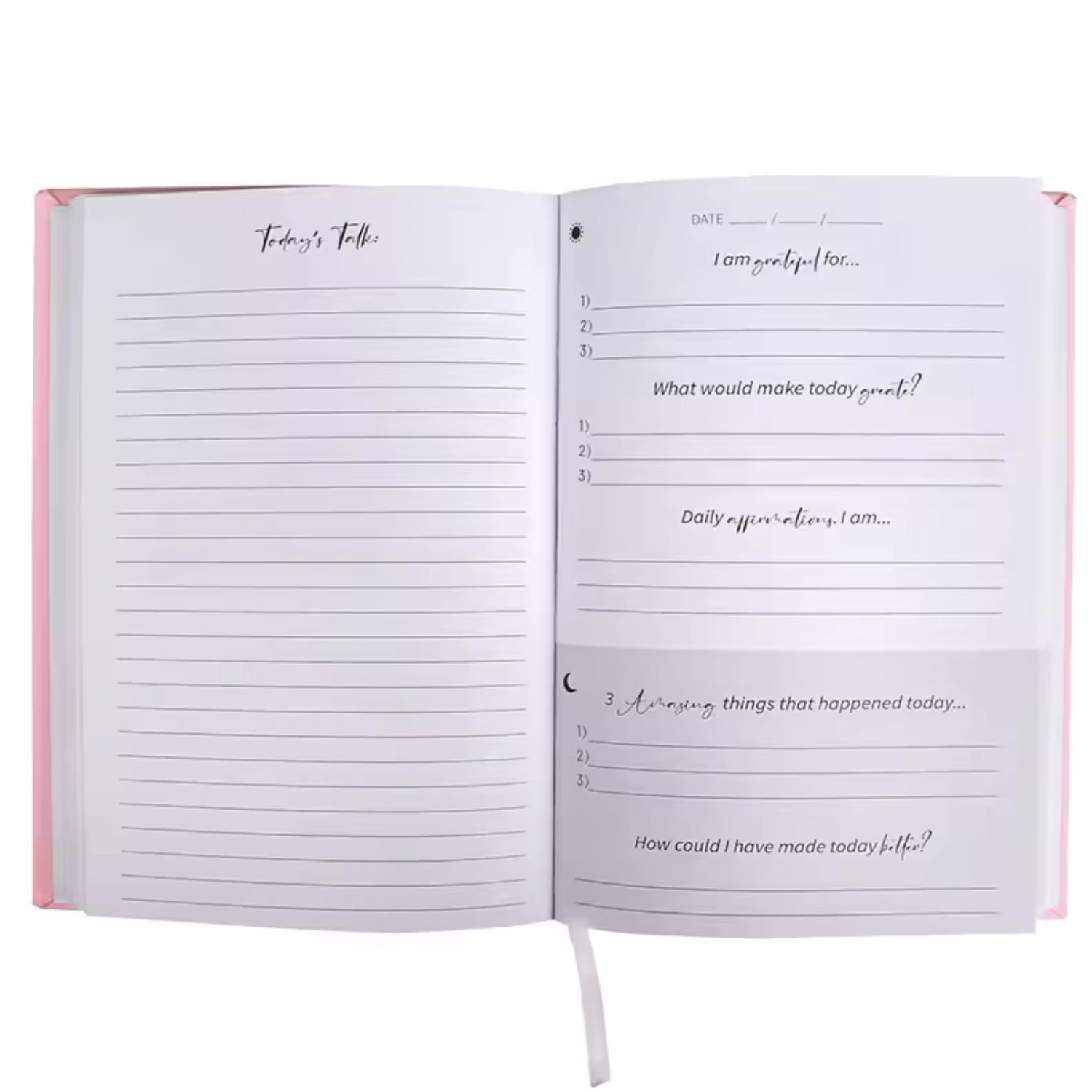 &quot;Self Care Journal&quot; Undated Linen Hardcover Planner